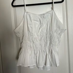 White crop tank 2XL